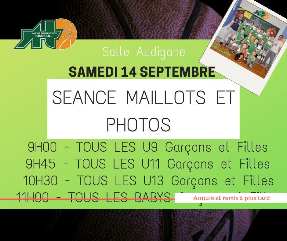 Remise des maillots et photo d'équipe